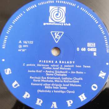 LP Various: Piesne A Balady 610398