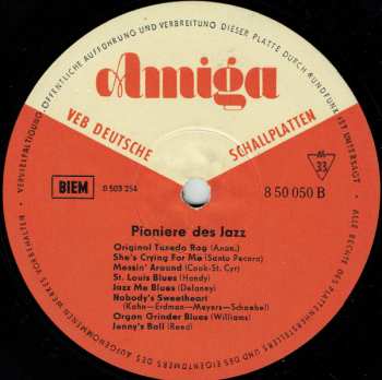 LP Various: Pioniere Des Jazz 587075