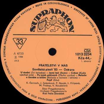 LP Various: Přátelství V Nás (Sovětská Píseň '83 Ostrava) 273231