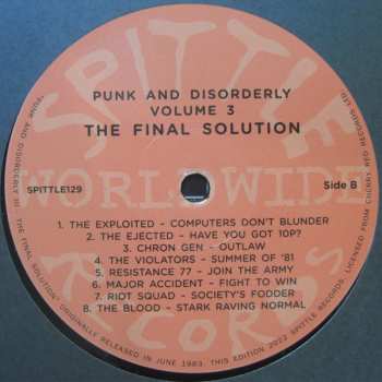 LP Various: Punk And Disorderly III - The Final Solution 335022