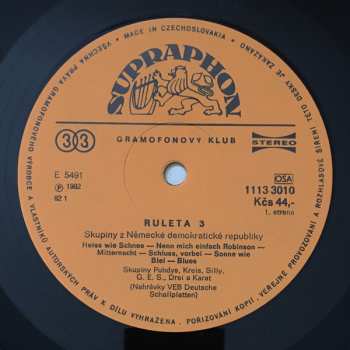 LP Various: Ruleta 3 (Rockové Skupiny Německé Demokratické Republiky) 42276