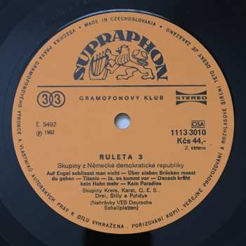 LP Various: Ruleta 3 (Rockové Skupiny Německé Demokratické Republiky) 42276