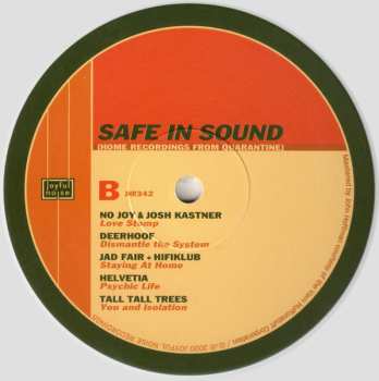 2LP Various: Safe In Sound (Home Recordings From Quarantine) CLR | LTD 634765