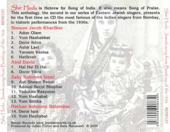 CD Various: Shir Hodu (Jewish Songs From Bombay Of The '30s) 323564