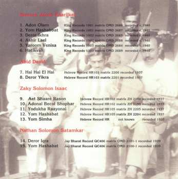 CD Various: Shir Hodu (Jewish Songs From Bombay Of The '30s) 323564