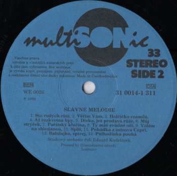 LP Various: Slavné Melodie 25 Evergreenů 309850