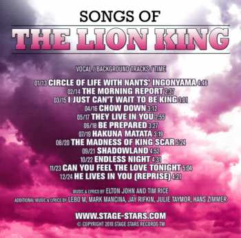 2CD Various: Songs Of The Lion King 268018