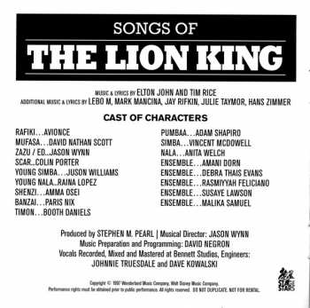 2CD Various: Songs Of The Lion King 268018