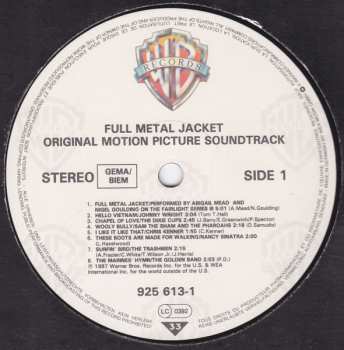 LP Various: Stanley Kubrick's Full Metal Jacket (Original Motion Picture Soundtrack) 642834