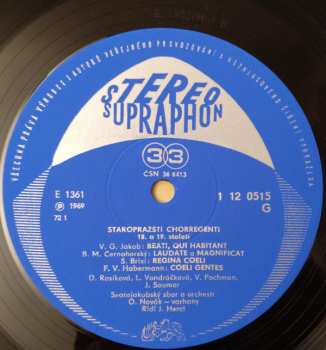 LP Various: Staropražští Chorregenti 18. Století 592585