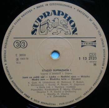 LP Various: Studio Supraphon 1 415871