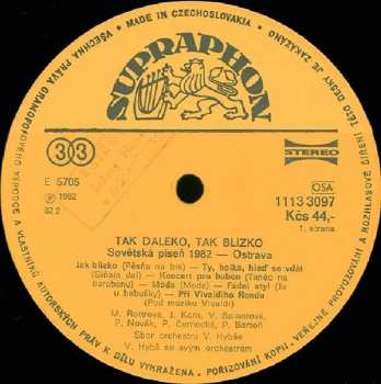 LP Various: Tak Daleko, Tak Blízko (Sovětská Píseň Ostrava '82)  557299