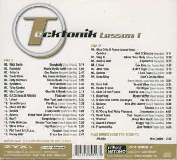 2CD Various: Tecktonik Lesson 1 267491