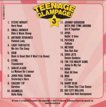 4CD/Box Set Various: Teenage Glampage! (80 Glambusters Rockers, Shockers And Teenyboppers From The 70's!) 437849