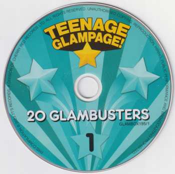 4CD/Box Set Various: Teenage Glampage! (80 Glambusters Rockers, Shockers And Teenyboppers From The 70's!) 437849