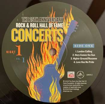 LP Various: The 25th Anniversary Rock & Roll Hall of Fame Concerts Night 1 - Vol. 1 597545