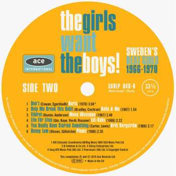 LP Various: The Girls Want The Boys! Sweden's Beat Girls 1966-1970 CLR 61233