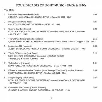 CD Various: The Golden Age Of Light Music: Four Decades Of Light Music - Volume 2 1940s & 50s 179619