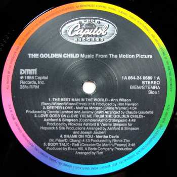 LP Various: The Golden Child (Music From The Motion Picture) 653798