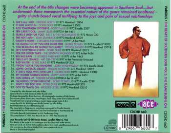 CD Various: The Heart Of Southern Soul Volume 3. The Flame Burns On 447809