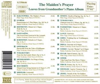 CD Various: The Maiden's Prayer (Leaves From Grandmother's Piano Album) 635856