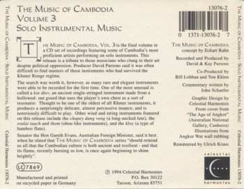 CD Various: The Music Of Cambodia, Volume 3 - Solo Instrumental Music 548392