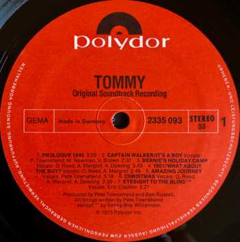 2LP Various: Tommy (Original Soundtrack Recording) 641106