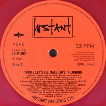 LP Various: Tonite Let's All Make Love In London CLR 630696