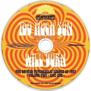 3CD/Box Set Various: Too Much Sun Will Burn (The British Psychedelic Sounds of 1967 Volume 2) 586488