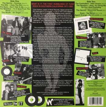 LP Various: What Is It - What Records (Los Angeles) Punk Rock 1977-1983 88986