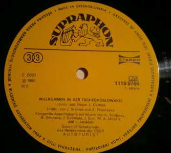 LP Various: Willkommen In Der Tschechoslowakei 656284