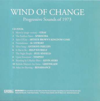 4CD/Box Set Various: Wind Of Change: Progressive Sounds Of 1973 439325