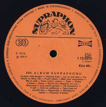 LP Various: XVII. Album Supraphonu 130379