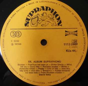 LP Various: XX. Album Supraphonu 130381