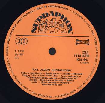 LP Various: XXII. Album Supraphonu 130382