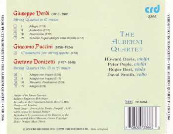 CD Giacomo Puccini: String Quartet In E Minor / Crisantemi For String Quartet / String Quartet No. 13 In A Minor 619522