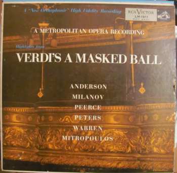 Album Giuseppe Verdi: A Masked Ball (Highlights)