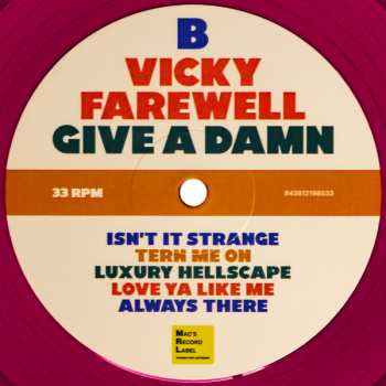 LP Vicky Farewell: Give A Damn CLR 571690