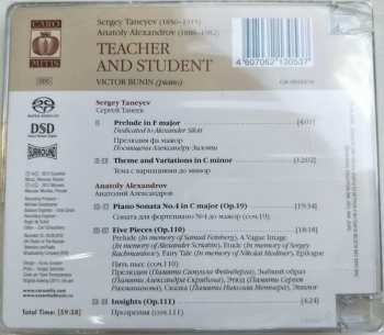 CD Виктор Бунин: Teacher And Student,  Sergey Taneev, Anatoly Alexandrov 479076