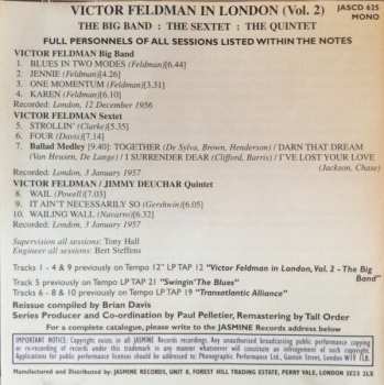 CD Victor Feldman: In London Vol. 2 Big Band: TheSextet: The Quintet 612697