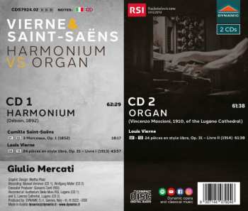 2CD Camille Saint-Saëns: Harmonium Vs. Organ 609423