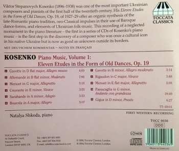 CD Віктор Косенко: Piano Music, Vol. 1: Eleven Etudes In The Form Of Old Dances, Op. 19 444408