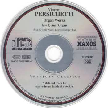 CD Vincent Persichetti: Organ Works 572304