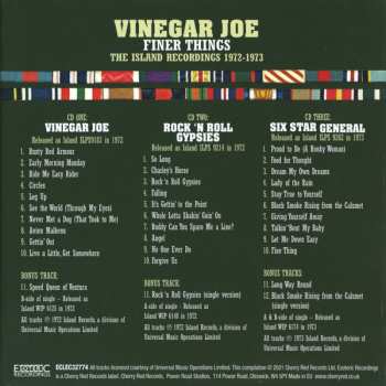 3CD/Box Set Vinegar Joe: Finer Things (The Island Recordings 1972-1973) 556400