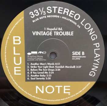 LP Vintage Trouble:  1 Hopeful Rd.  139195