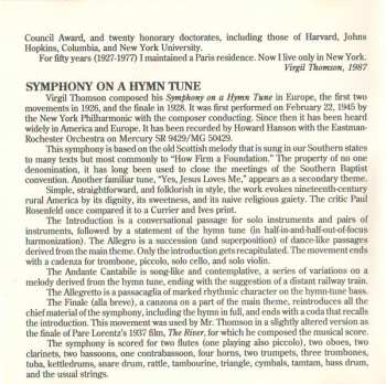 CD Virgil Thomson: Symphony On A Hymn Tune / Symphony No. 2 / A Solemn Music And A Joyful Fugue / Shipwreck And Love Scene From Byron's Don Juan / Five Tenor Solos From The Opera Lord Byron 123291