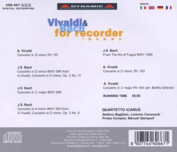 CD Johann Sebastian Bach: Vivaldi & Bach For Recorder 644168