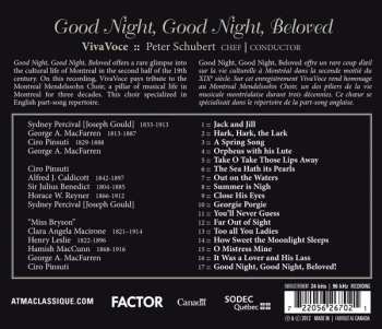 CD VivaVoce: Good Night, Good Night, Beloved! 658817