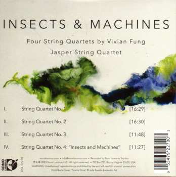 CD Jasper String Quartet: Insects & Machines, Quartets Of Vivian Fung 581207