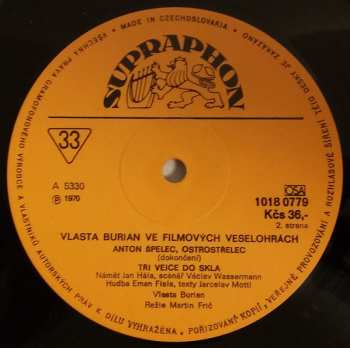 LP Vlasta Burian: Vlasta Burian Ve Filmových Veselohrách 84232